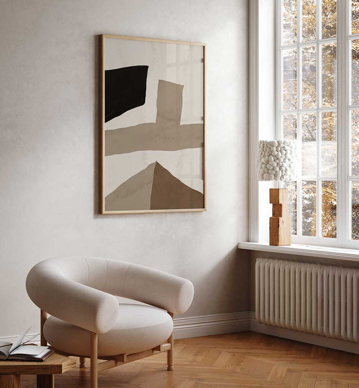 GEOMETRIC SHAPES IN EARTHY TONES II , ABSTRACT PAINTINGS