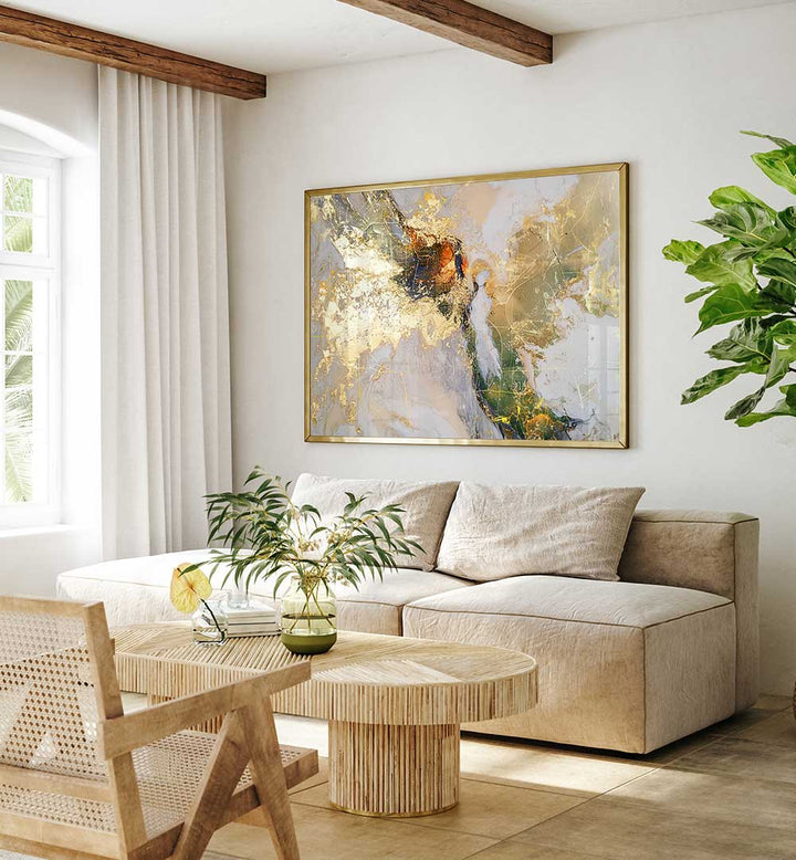 POPPIES ART ILLUSTRATION II , ABSTRACT PAINTINGS