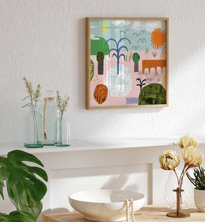 WHIMSICAL LANDSCAPE , KIDS ROOM PAINTINGS