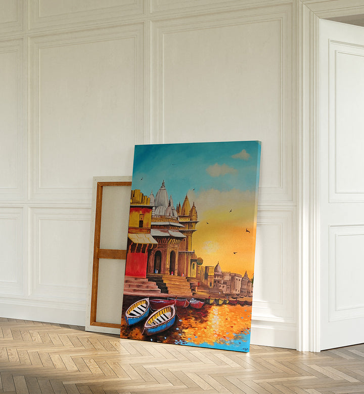 BANARAS GHAT , HANDMADE ARTWORKS