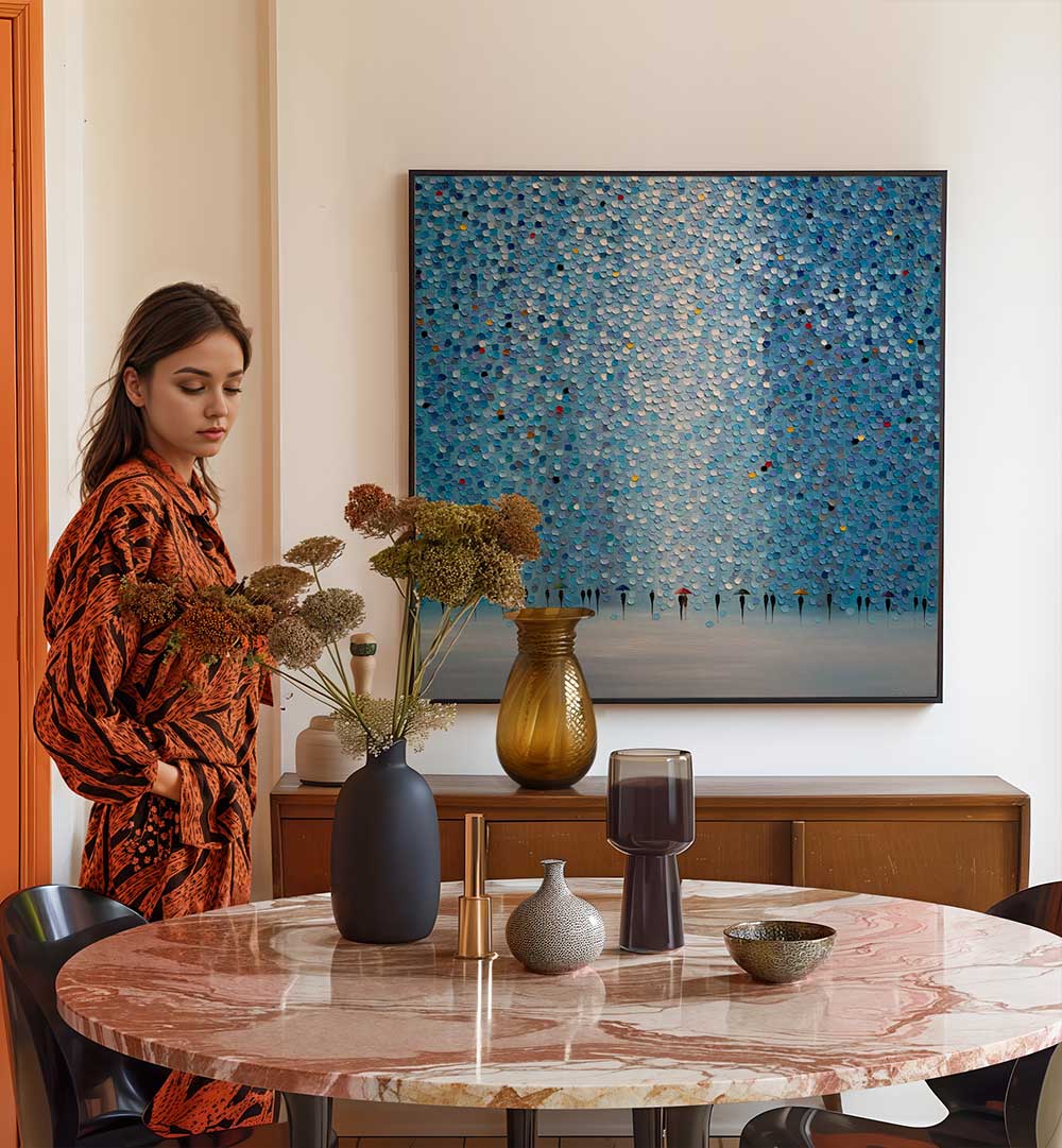 8 UMBRELLAS , MODERN IMPRESSIONISM PAINTINGS