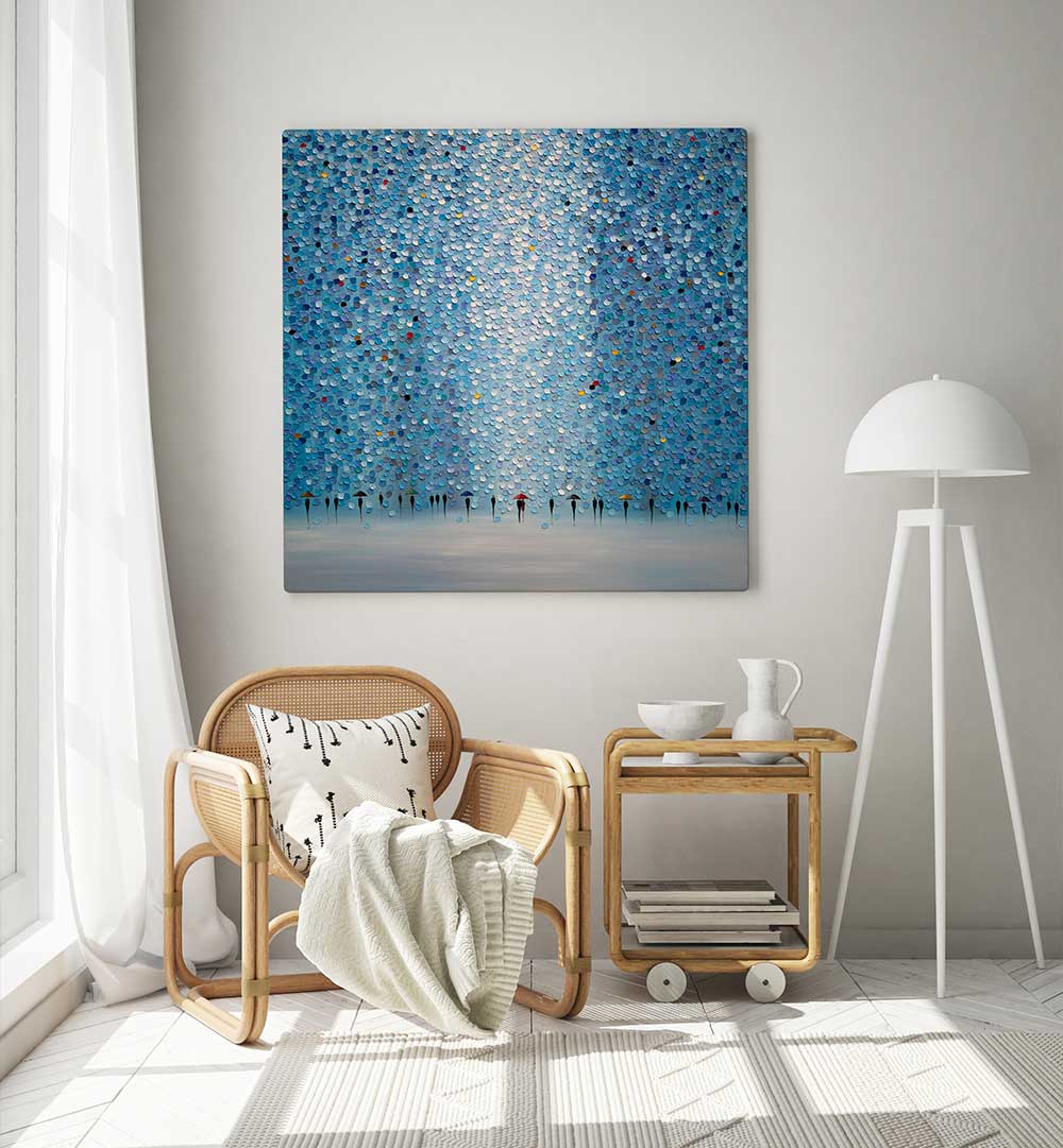 8 UMBRELLAS , MODERN IMPRESSIONISM PAINTINGS