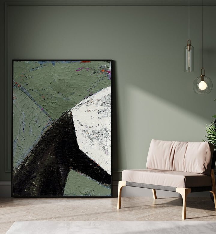 Stylish CONVERGENCE, ABSTRACT PAINTINGS displayed in a modern interior, enhancing any room's aesthetic.
