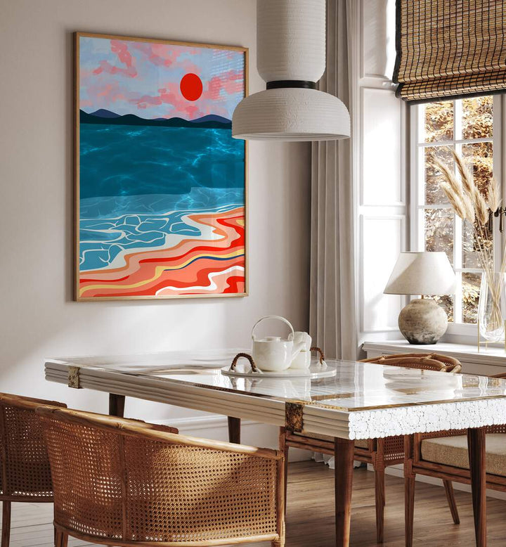 Bright and colorful COASTAL HUES, BEACH PAINTINGS bringing serene ocean vibes to your home decor.