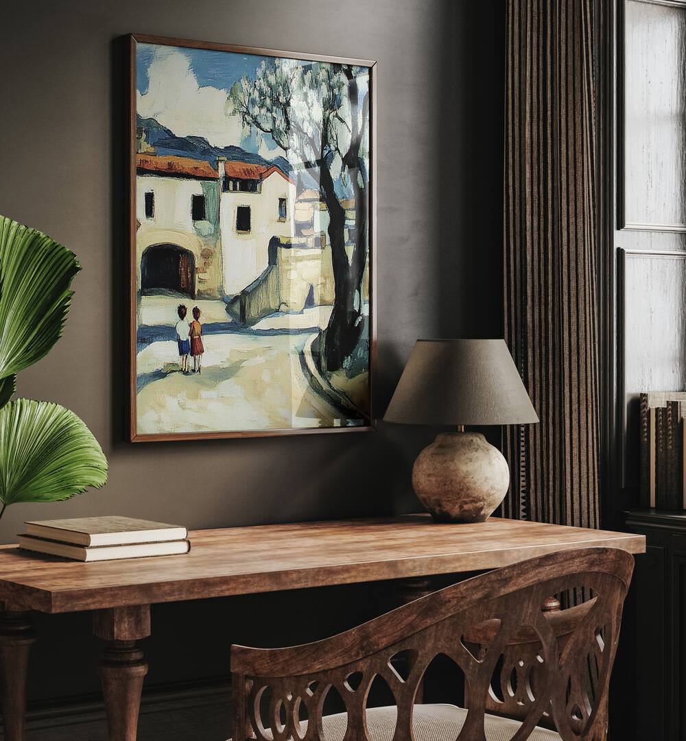 Captivating artwork titled CHILDREN IN THE STREET, showcasing playful imagination and vibrant exploration in decor.