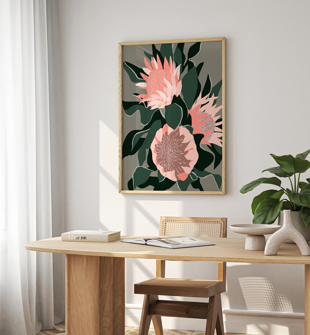 FLORAL RHYTHM III showcases vibrant blooms, perfect for enhancing your space with elegant FLORAL FLOWER PAINTINGS.