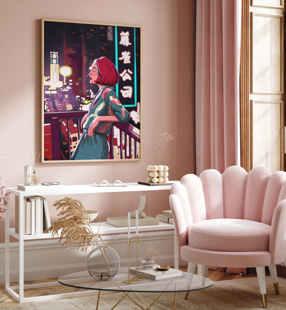 Explore CITY VIBES, PORTRAITS showcasing urban life and vibrant artistry in a stylish living space.