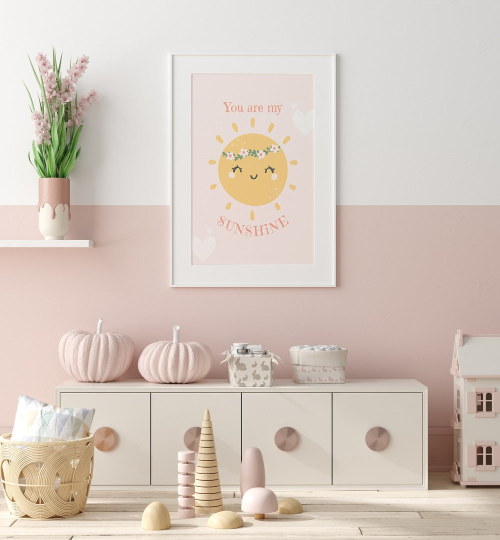 Brighten your child's room with SMILING SUN, KIDS ROOM PAINTINGS featuring cheerful sun motifs for a joyful atmosphere.