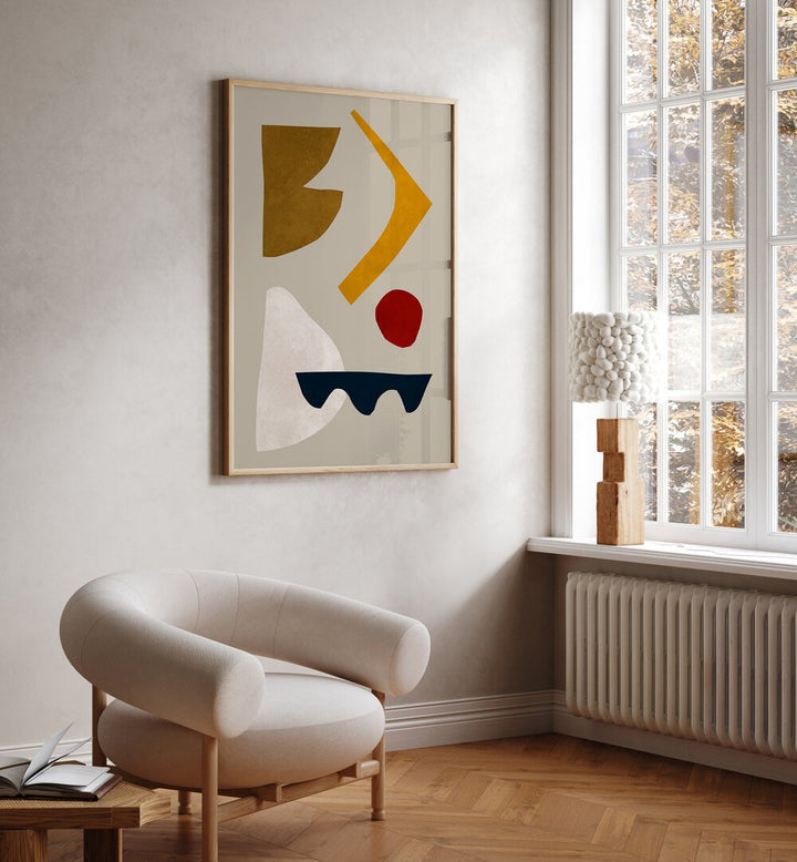 Stylish room featuring EXPRESSIVE III, GEOMETRIC ART PRINTS, enhancing artistic expression with modern design.