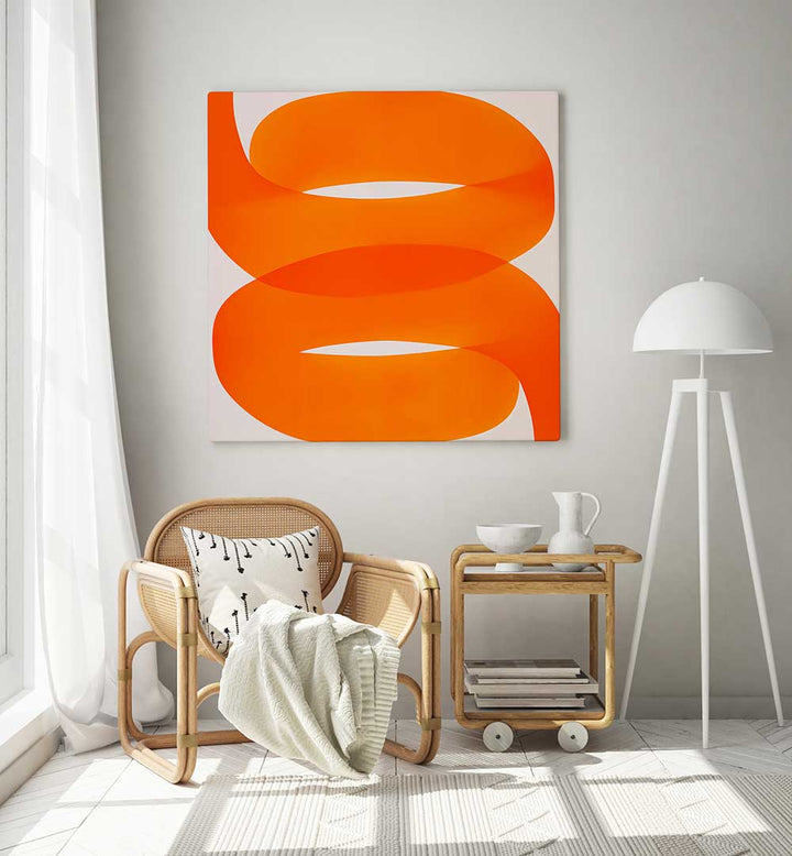 ORANGE II , GEOMETRIC ART PRINTS