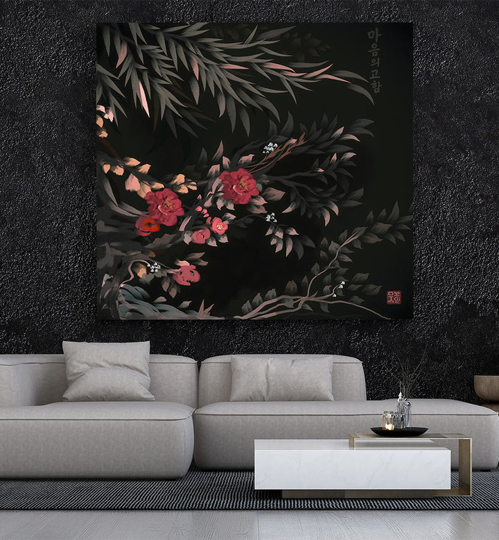 TRANQUILITY OF THE MIND , FLORAL FLOWER PAINTINGS
