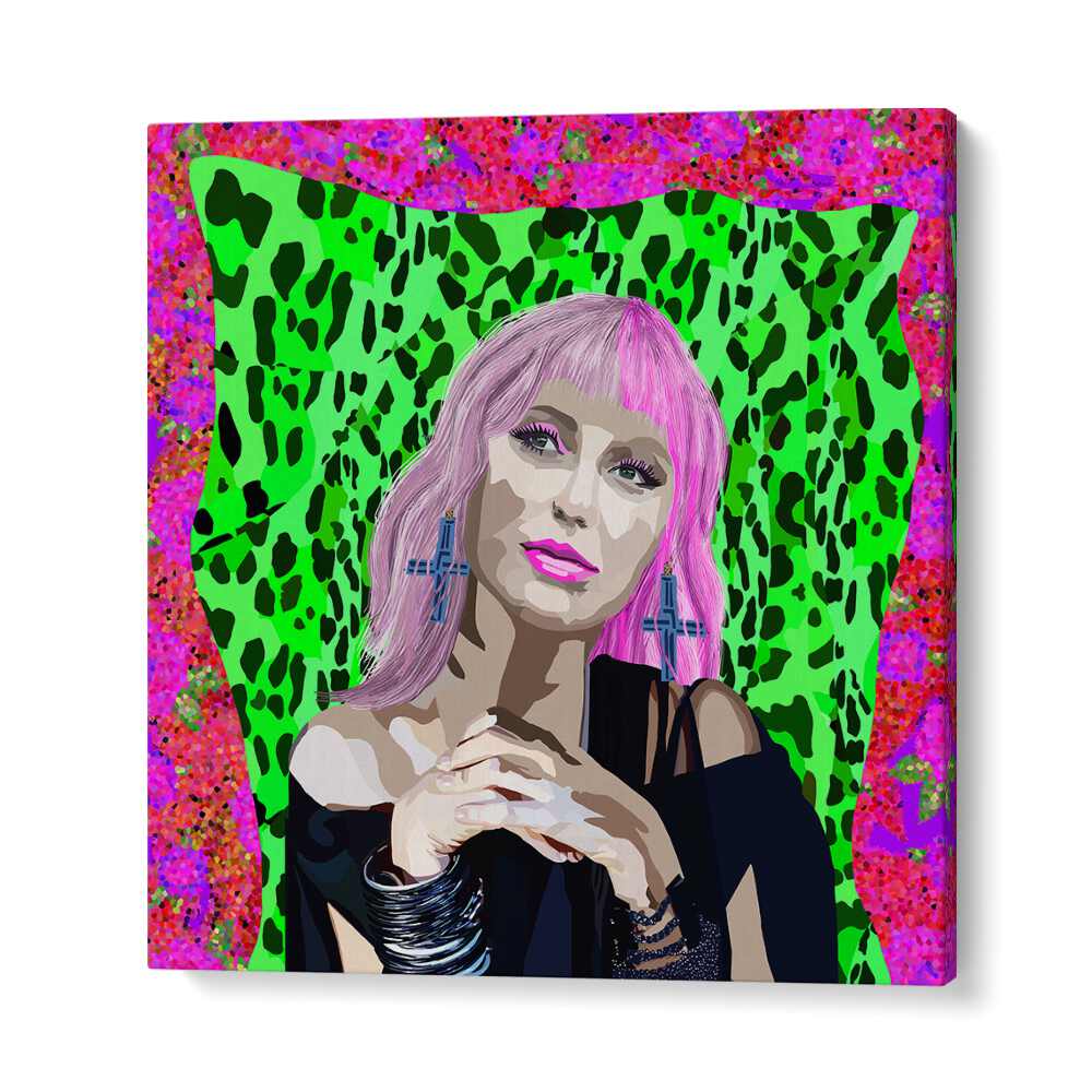 80s Girl By Lynnda Rakos Pop Art Paintings Pop Art Prints in Gallery Wrap