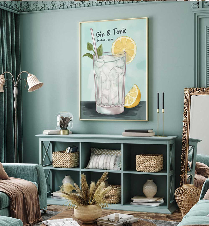 GIN AND TONIC , BAR & CAFE ART
