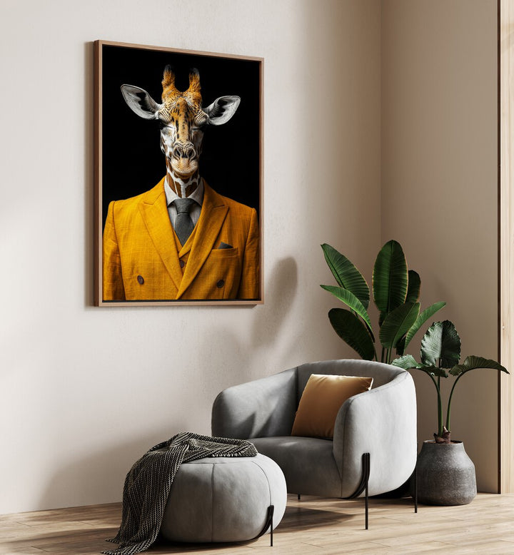 WILD SUITS - GIRAFFE . ANIMAL PAINTINGS