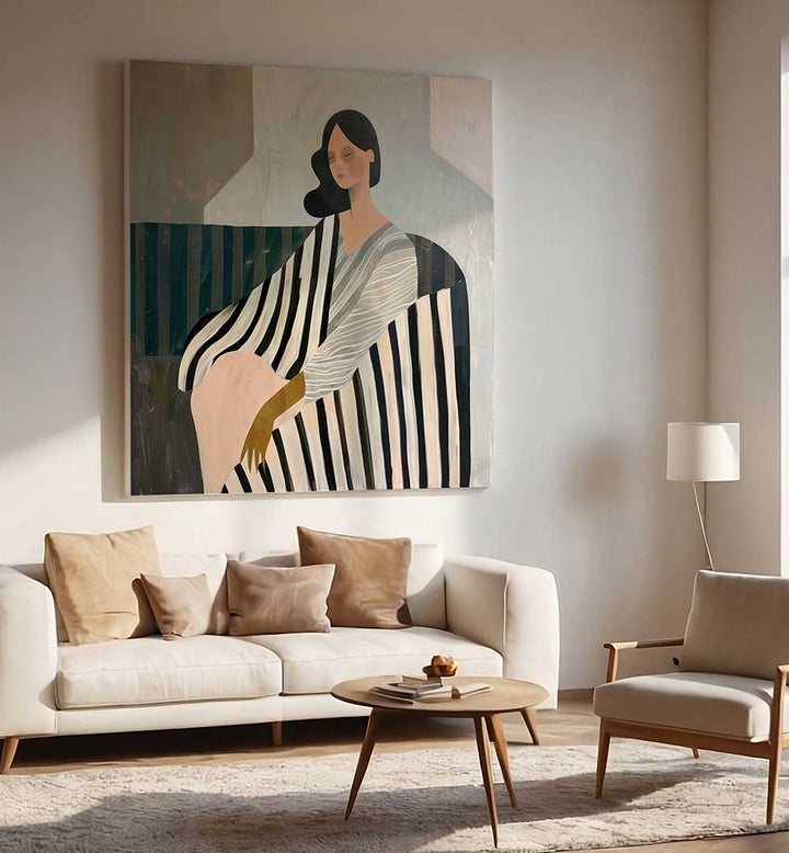 WOMAN IN RECLINE , PORTRAITS & FIGURATIVE ILLUSTRATIONS