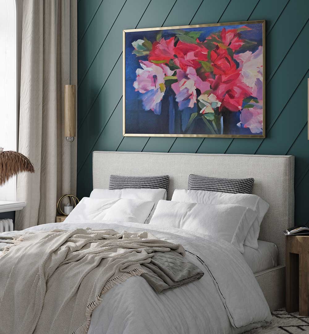 SUMMER FLOWERS, FLORAL FLOWER PAINTINGS