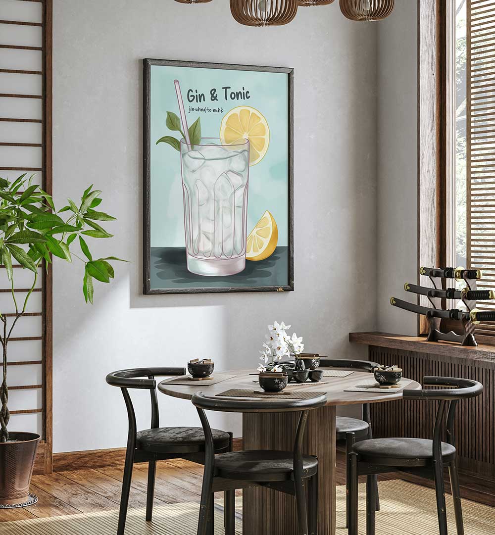 GIN AND TONIC , BAR & CAFE ART