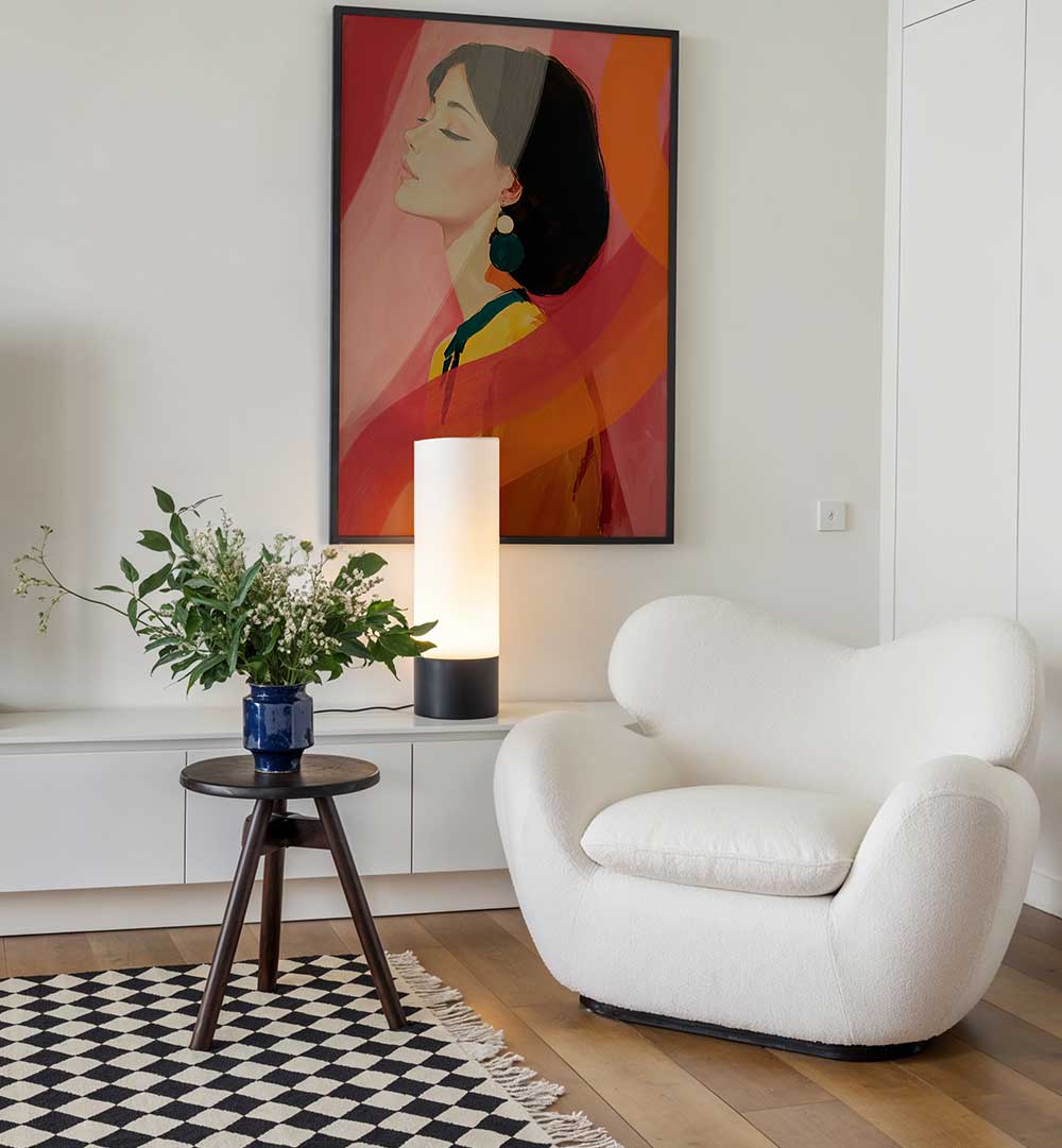 PORTRAIT ORANGE , PORTRAITS & FIGURATIVE ILLUSTRATIONS