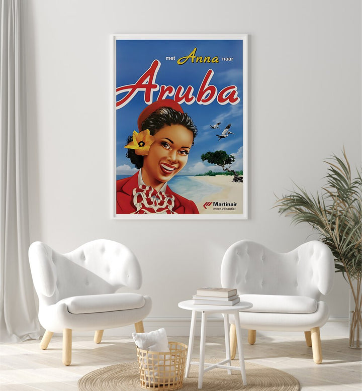 Bright ARUBA Vintage Travel Posters bring island charm to your decor, showcasing Aruba's vibrant spirit and landscapes.