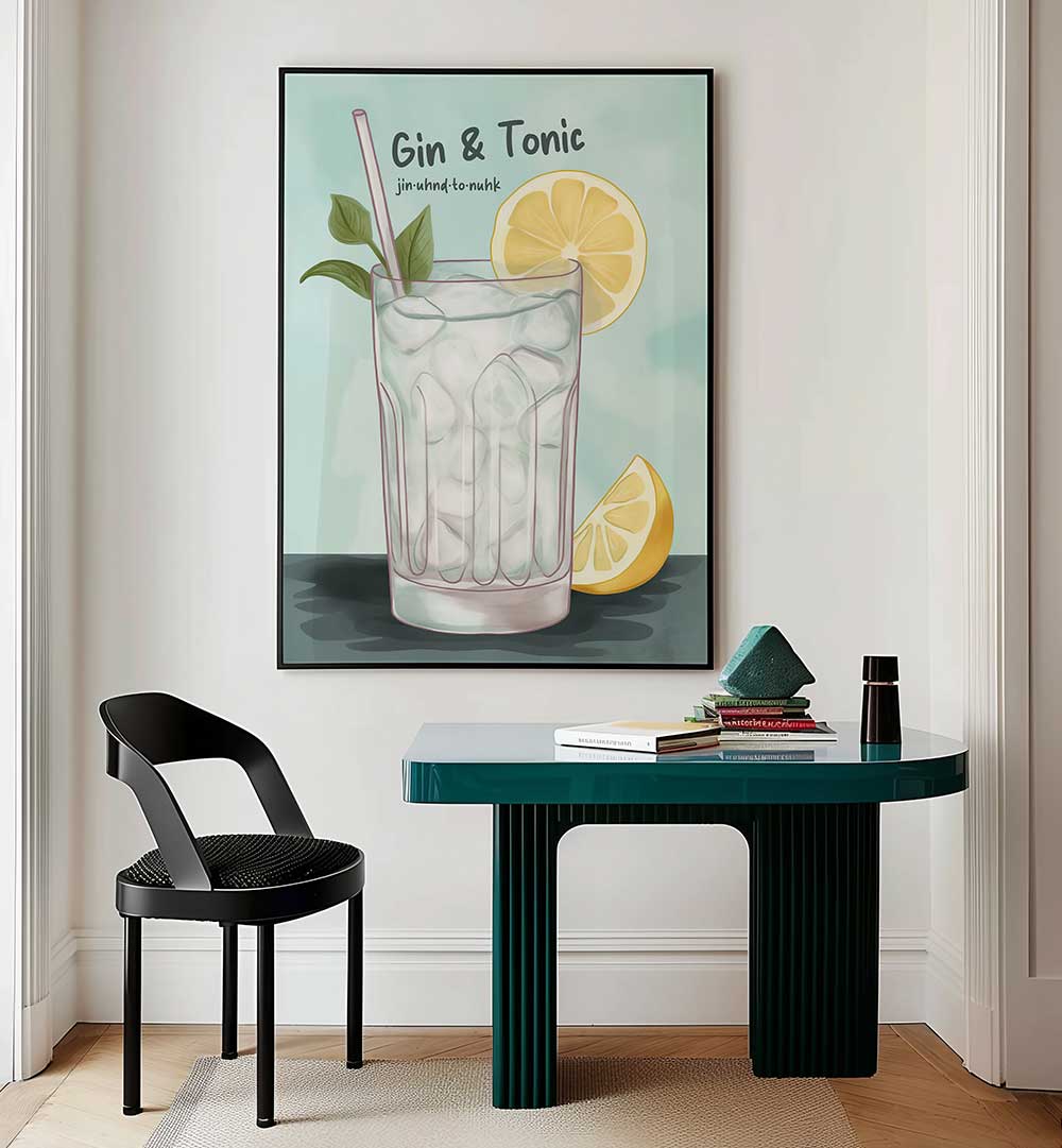 GIN AND TONIC , BAR & CAFE ART