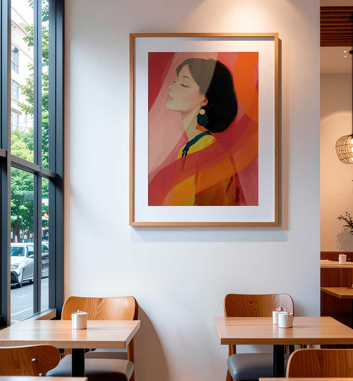 PORTRAIT ORANGE , PORTRAITS & FIGURATIVE ILLUSTRATIONS