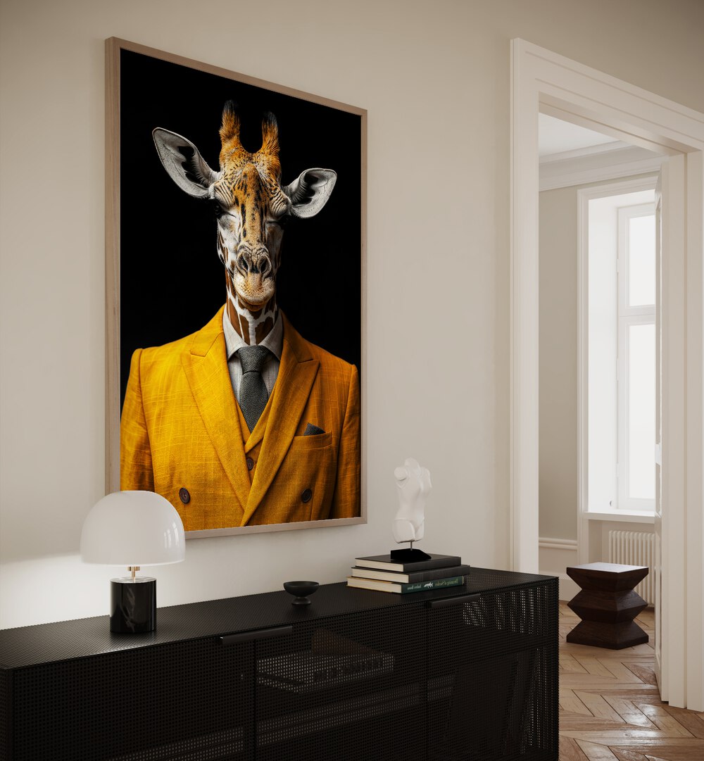 WILD SUITS - GIRAFFE . ANIMAL PAINTINGS