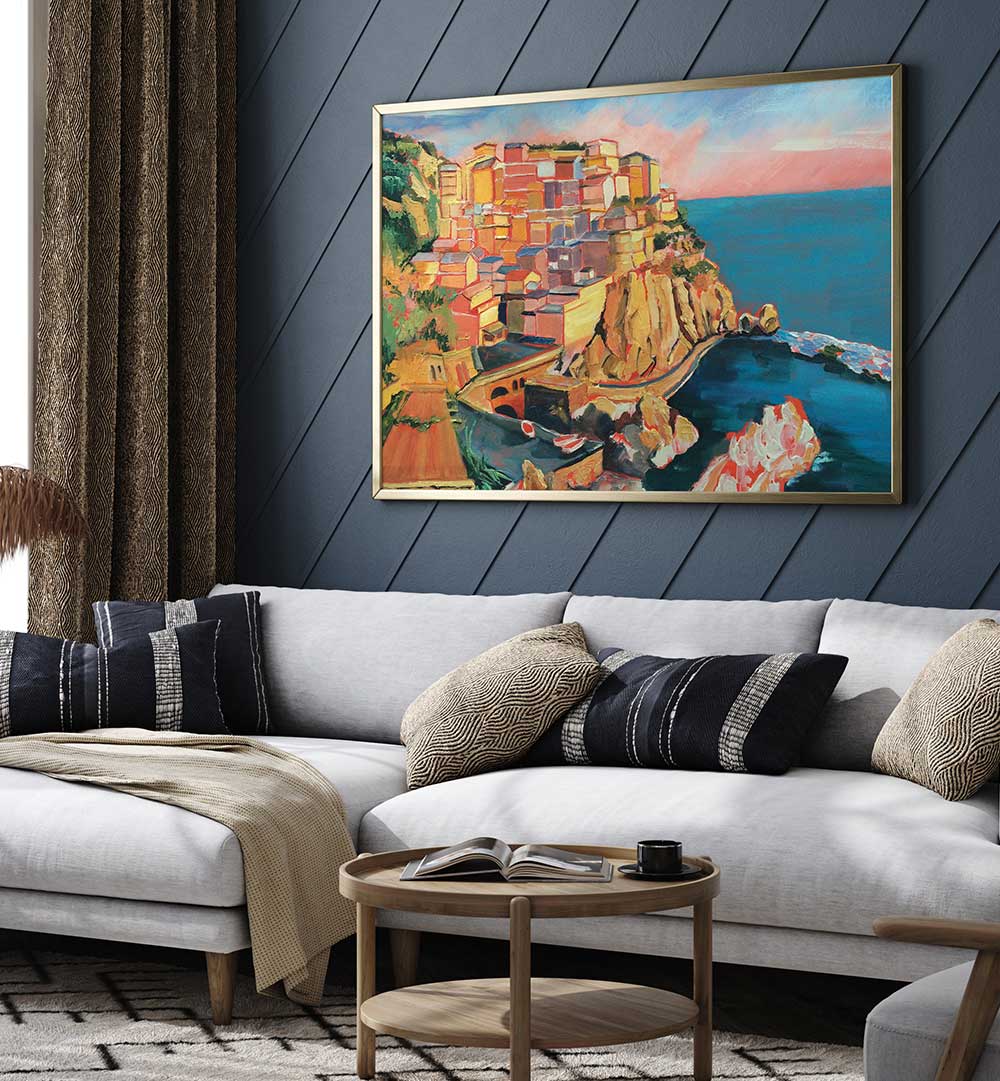CINQUE TERRE , LANDSCAPE PAINTINGS