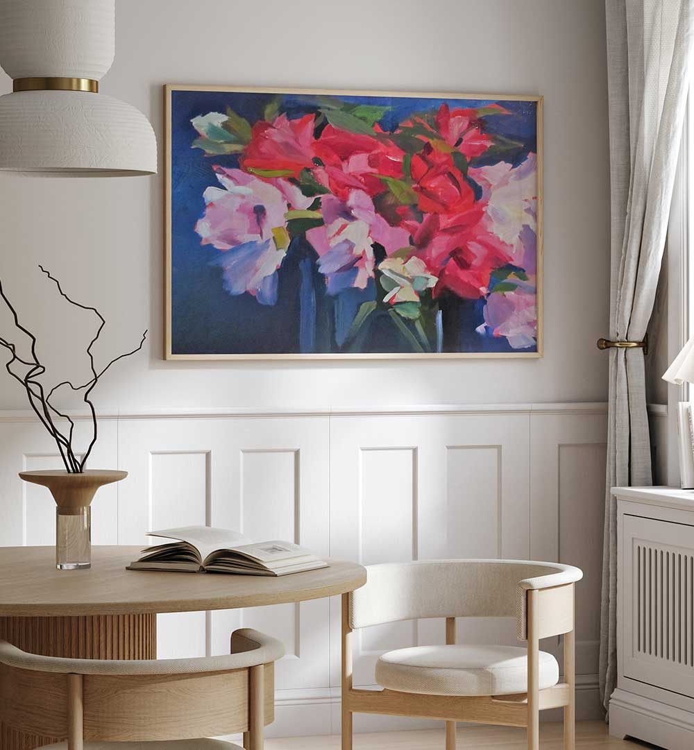 SUMMER FLOWERS, FLORAL FLOWER PAINTINGS