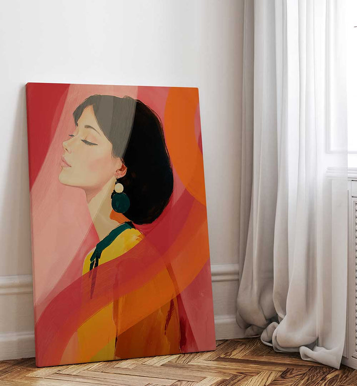 PORTRAIT ORANGE , PORTRAITS & FIGURATIVE ILLUSTRATIONS