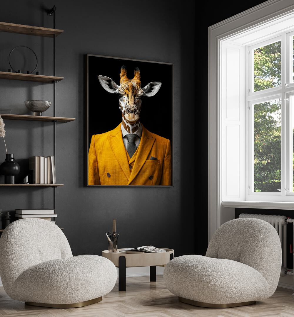 WILD SUITS - GIRAFFE . ANIMAL PAINTINGS