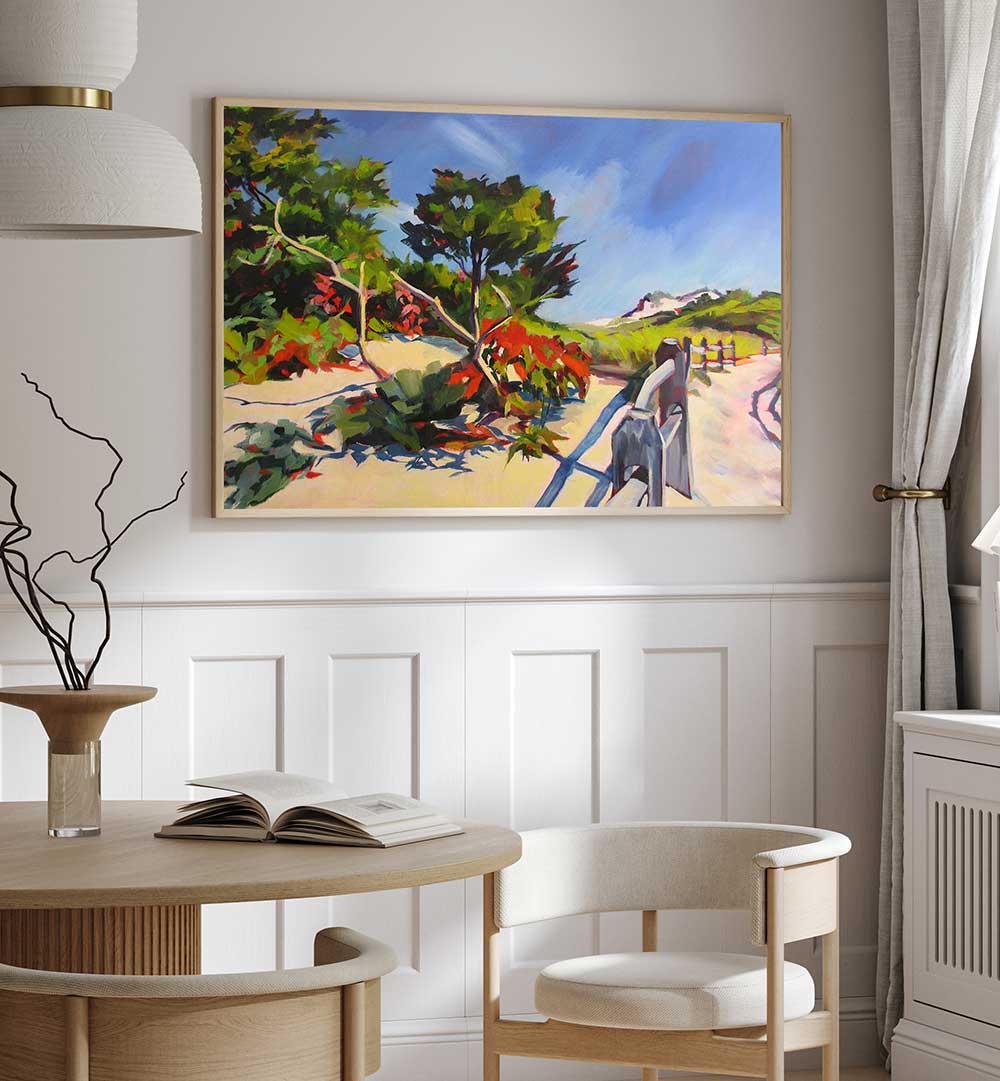 ISLAND BEACH WALK , LANDSCAPE PAINTINGS