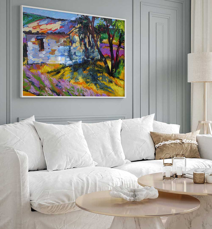 SUMMER IN PROVENCE , LANDSCAPE PAINTINGS
