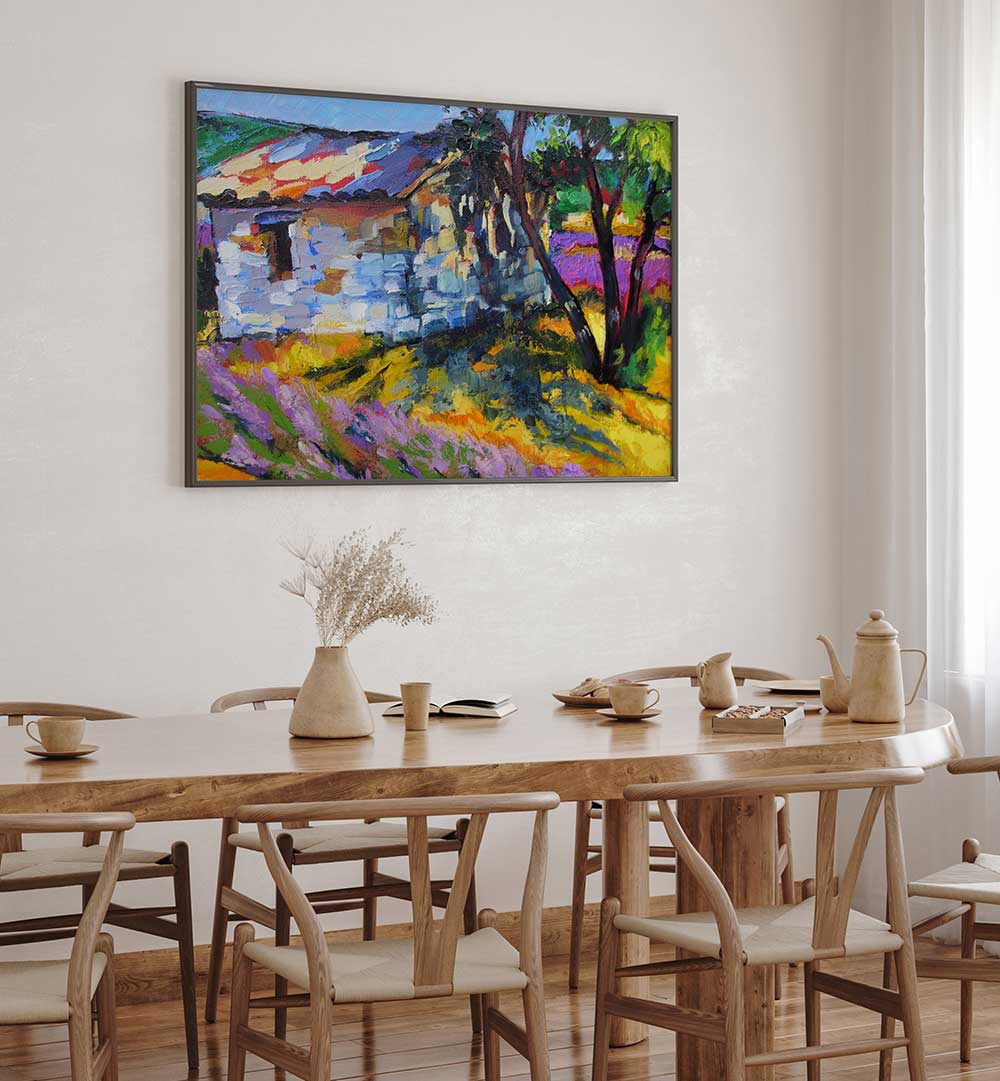 SUMMER IN PROVENCE , LANDSCAPE PAINTINGS