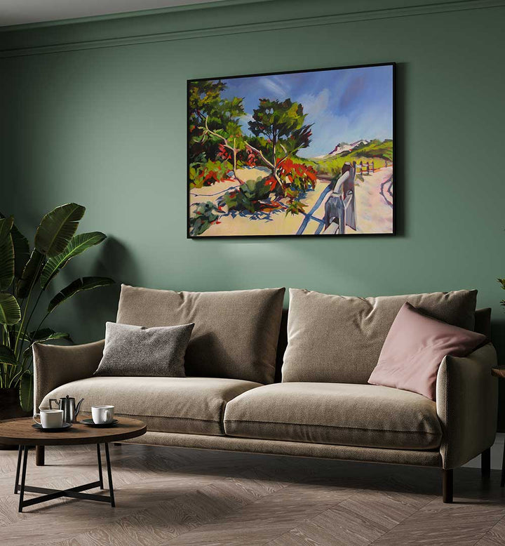 ISLAND BEACH WALK , LANDSCAPE PAINTINGS
