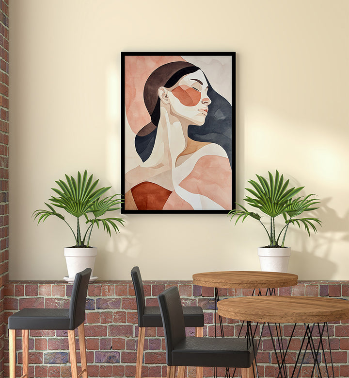 WOMAN WATERCOLOR DIGITAL PAINTING II , PORTRAITS & FIGURATIVE ILLUSTRATIONS