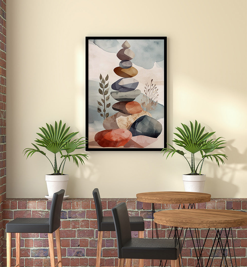 MINIMAL CALMS III  , FLORAL FLOWER PAINTINGS