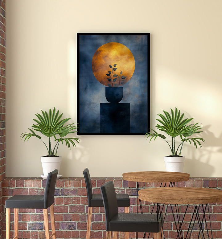 POTTED FLORALS EVERGREEN FLOWERS , LANDSCAPE PAINTINGS