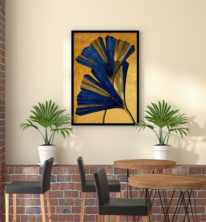 GINKO BILOBA NATURE FLORAL ART II ,FLORAL FLOWER PAINTINGS