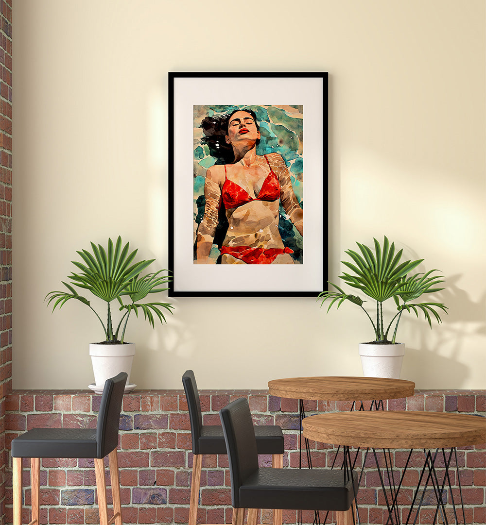 WOMAN LIFE WARM BATH , FASHION POSTERS
