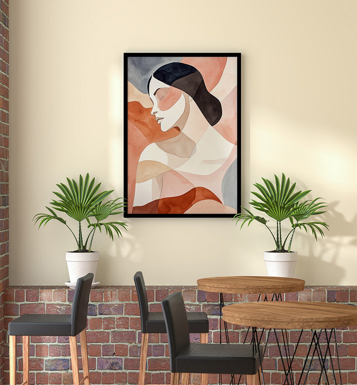 WOMAN WATERCOLOR DIGITAL PAINTING I , PORTRAITS & FIGURATIVE ILLUSTRATIONS