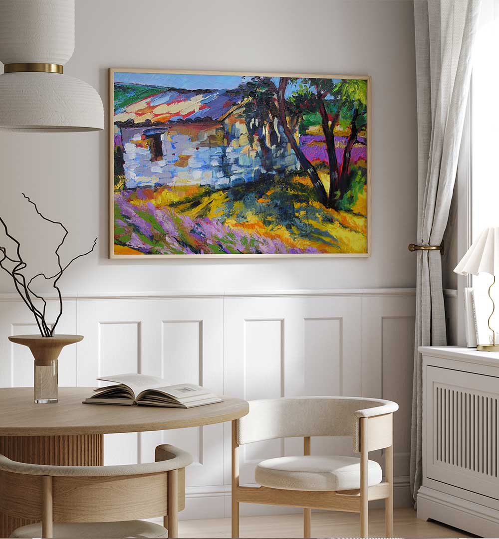 SUMMER IN PROVENCE , LANDSCAPE PAINTINGS