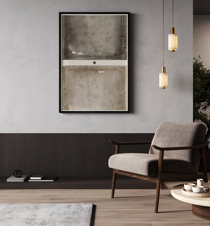 RUSTED TRANQUILITY, GEOMETRIC ART PRINTS enhance modern decor with calming geometric designs and artistic sophistication.