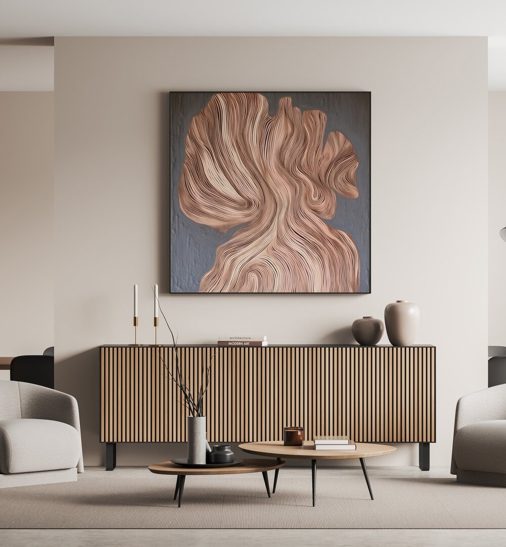 Stylish FLORA III, ABSTRACT PAINTINGS enhances modern interiors with its elegant and nature-inspired design.
