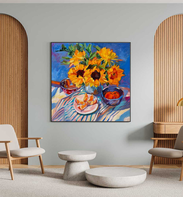 MORNING , FLORAL FLOWER PAINTINGS