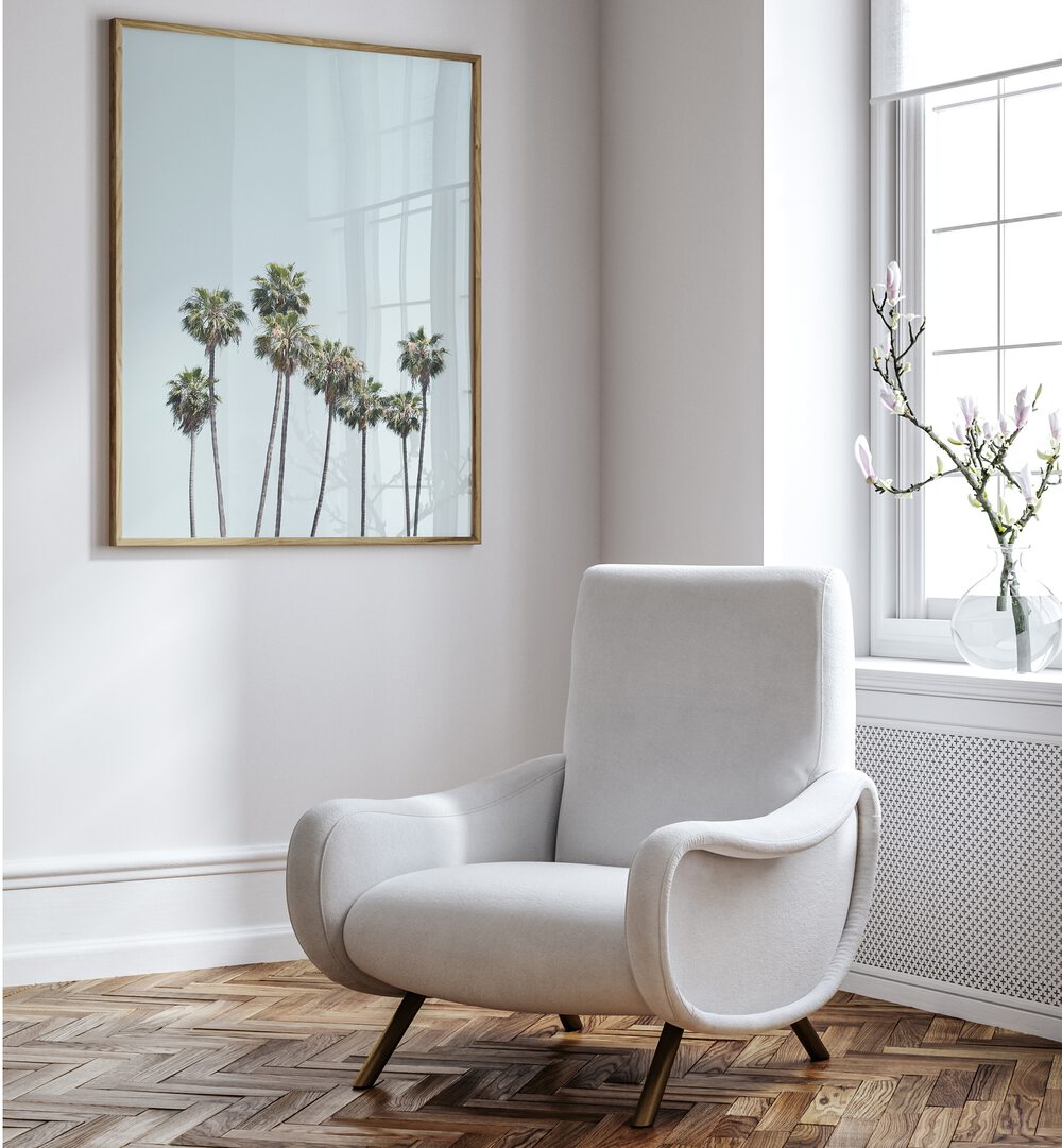 Stunning BLUE PALM TREES, BEACH PAINTINGS elevate your space with tropical elegance and vibrant charm.