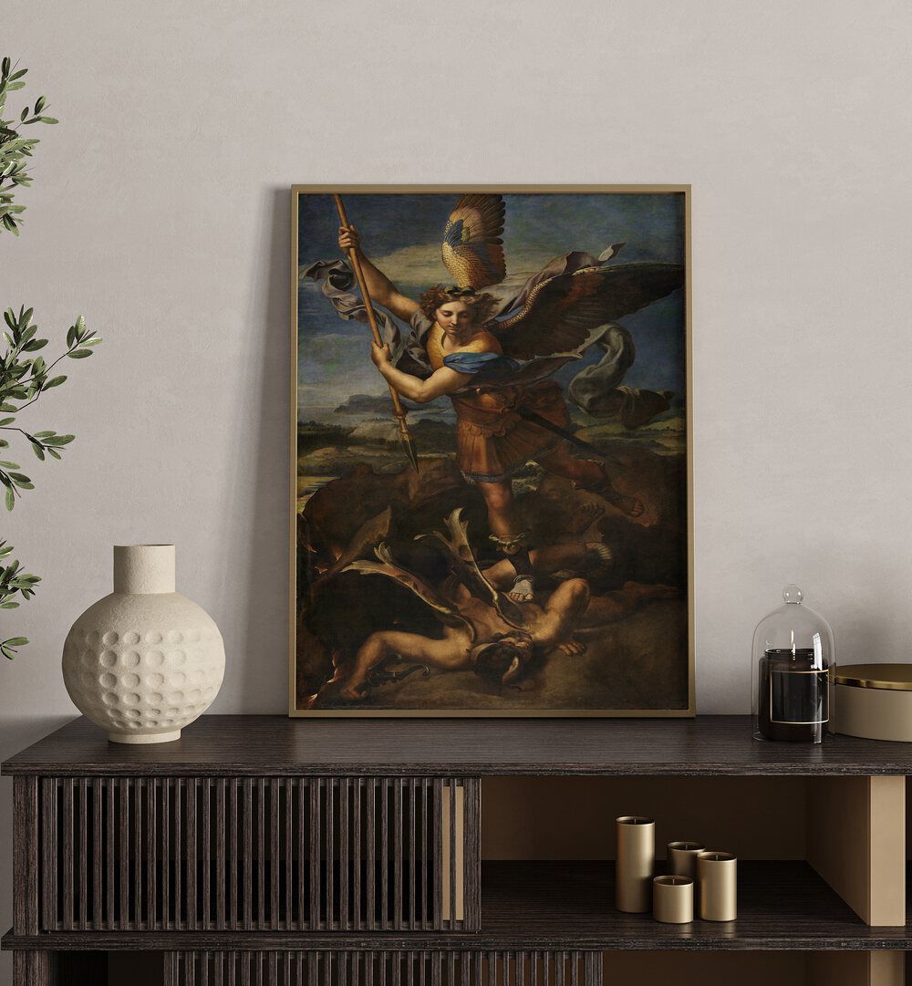 WAR IN HEAVEN (1518)  , VINTAGE PAINTINGS