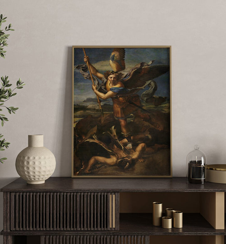 WAR IN HEAVEN (1518)  , VINTAGE PAINTINGS