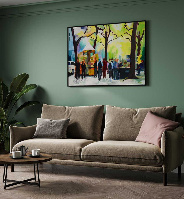 SUNDAY IN NEW YORK , LANDSCAPE PAINTINGS