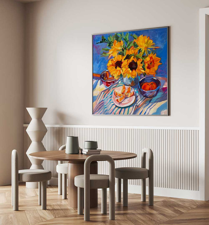 MORNING , FLORAL FLOWER PAINTINGS
