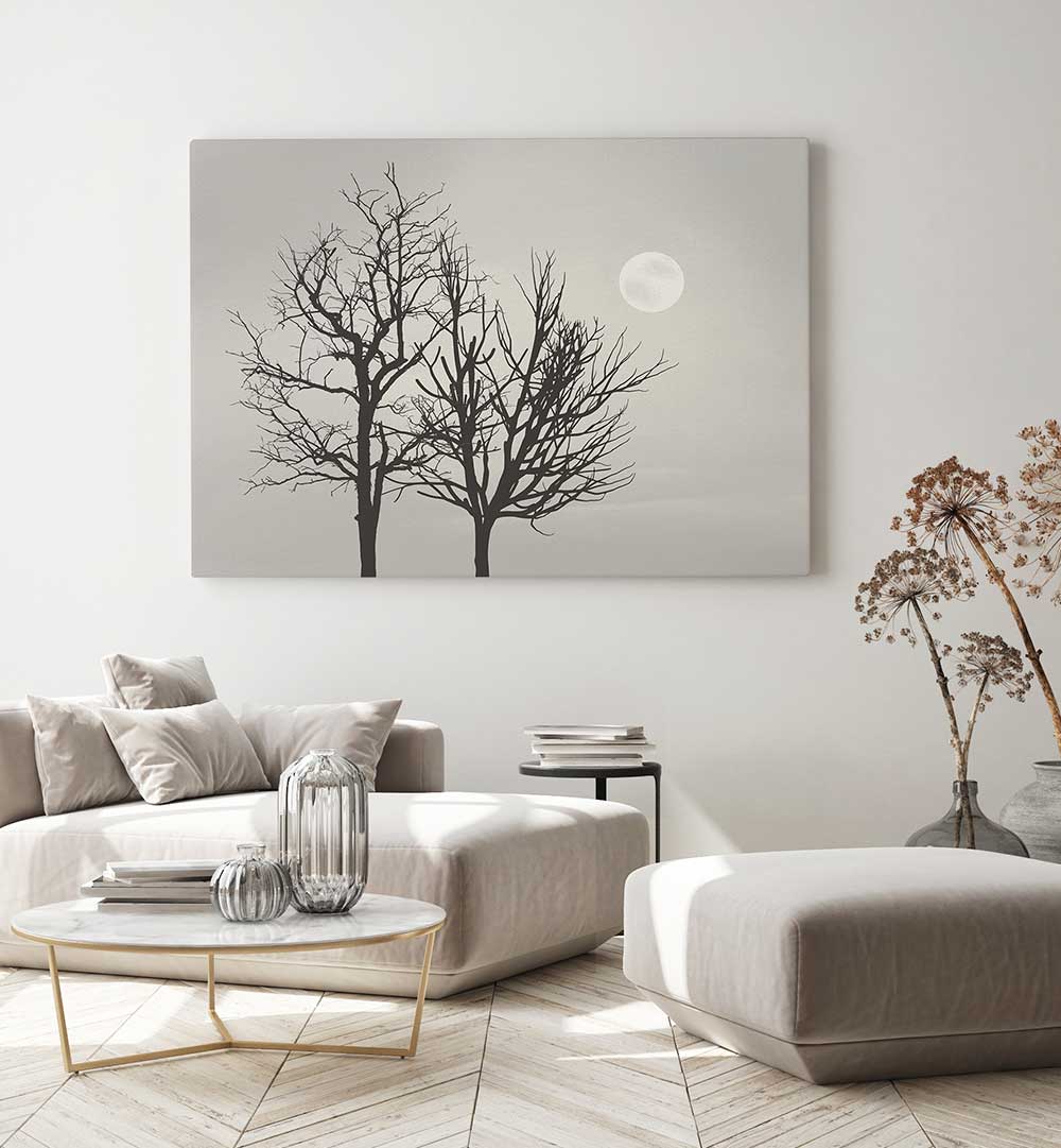 BRIGHT MOON LIGHT , LANDSCAPE PAINTINGS